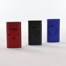 ALUMINUM DUGOUT W/ GRINDER & ONE HITTER ASSORTED