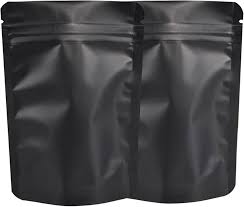 MYLAR BAGGIES BLK/CLR 4x6.5 7g--1/4oz