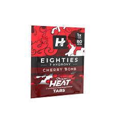 STRAIGHT HEAT EIGHTIES 7OH 80mg Tab 10/Jar CHERRY BOMB