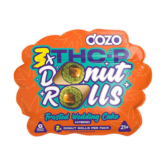 DOZO DONUT ROLLS THC-P PRE ROLLS 3CT/PK 5PK/ DOZO DONUT ROLLS THC-P PRE ROLLS 3CT/PK 5PK/ BOX | BLUEBERRY GUSHERZ (I)