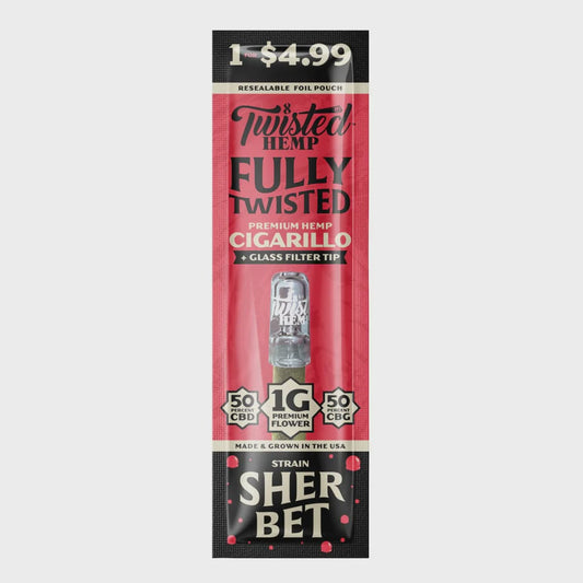 Twisted Hemp Sher Bet With Glass
