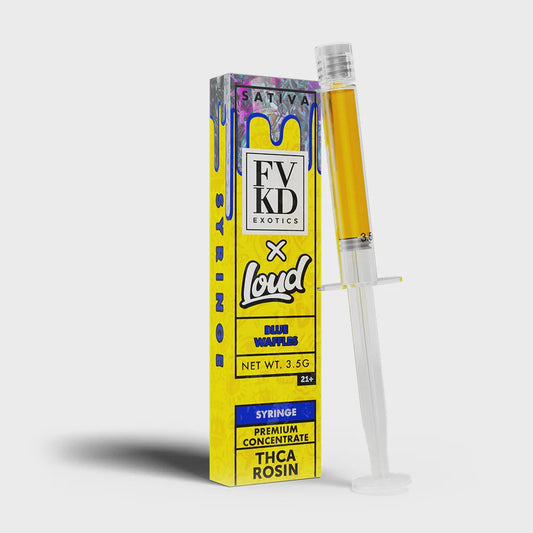 FVKD X LOUD Rosin THC-A 3.5g SYRINGE BLUE  WAFFLES SATIVA