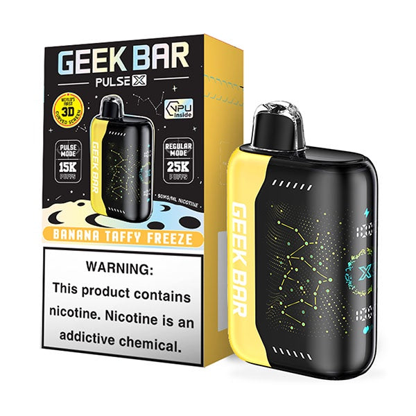 GEEK BAR PULSE X 25K BANANA TAFFY FREEZE