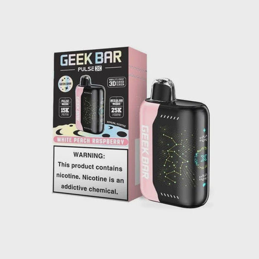 GEEK BAR PULSE X 25K WHITE PEACH RASPBERRY