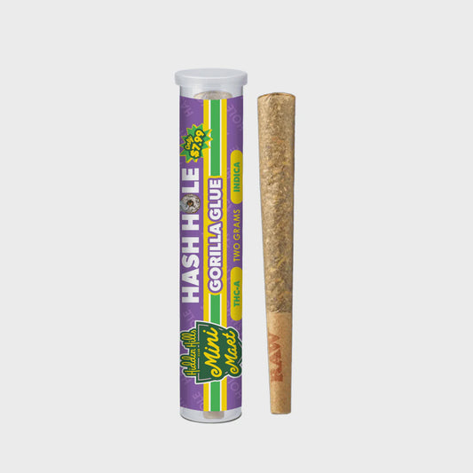 HIDDEN HILLS Mini Mart HASH HOLE THC-A 2g 20/Box GORILLA GLUE INDICA