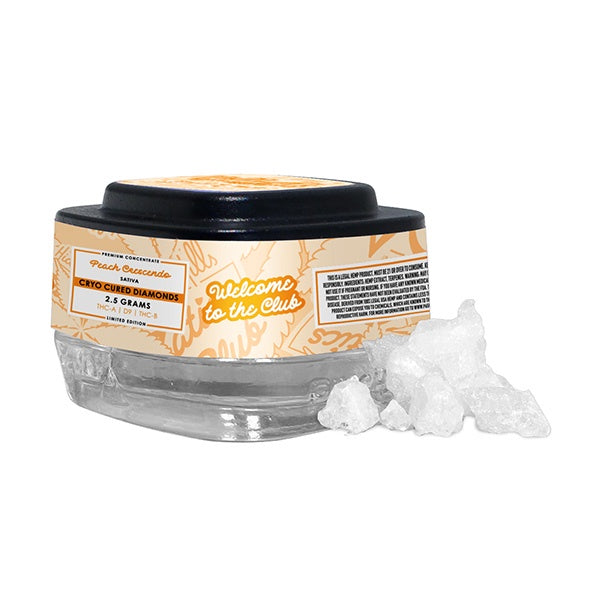 HIDDEN HILLS CYRO CURED Diamond D9+THC-A/B 2.5g DAB PEACH CRESCENDO SATIVA