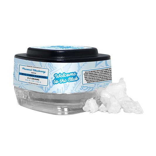 HIDDEN HILLS CYRO CURED Diamond D9+THC-A/B 2.5g DAB PRESSED BLUEBERRY SATIVA