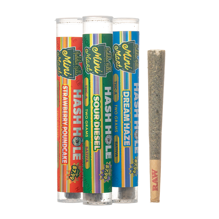 HIDDEN HILLS Mini Mart HASH HOLE THC-A 2g 20/Box SOUR DIESEL SATIVA