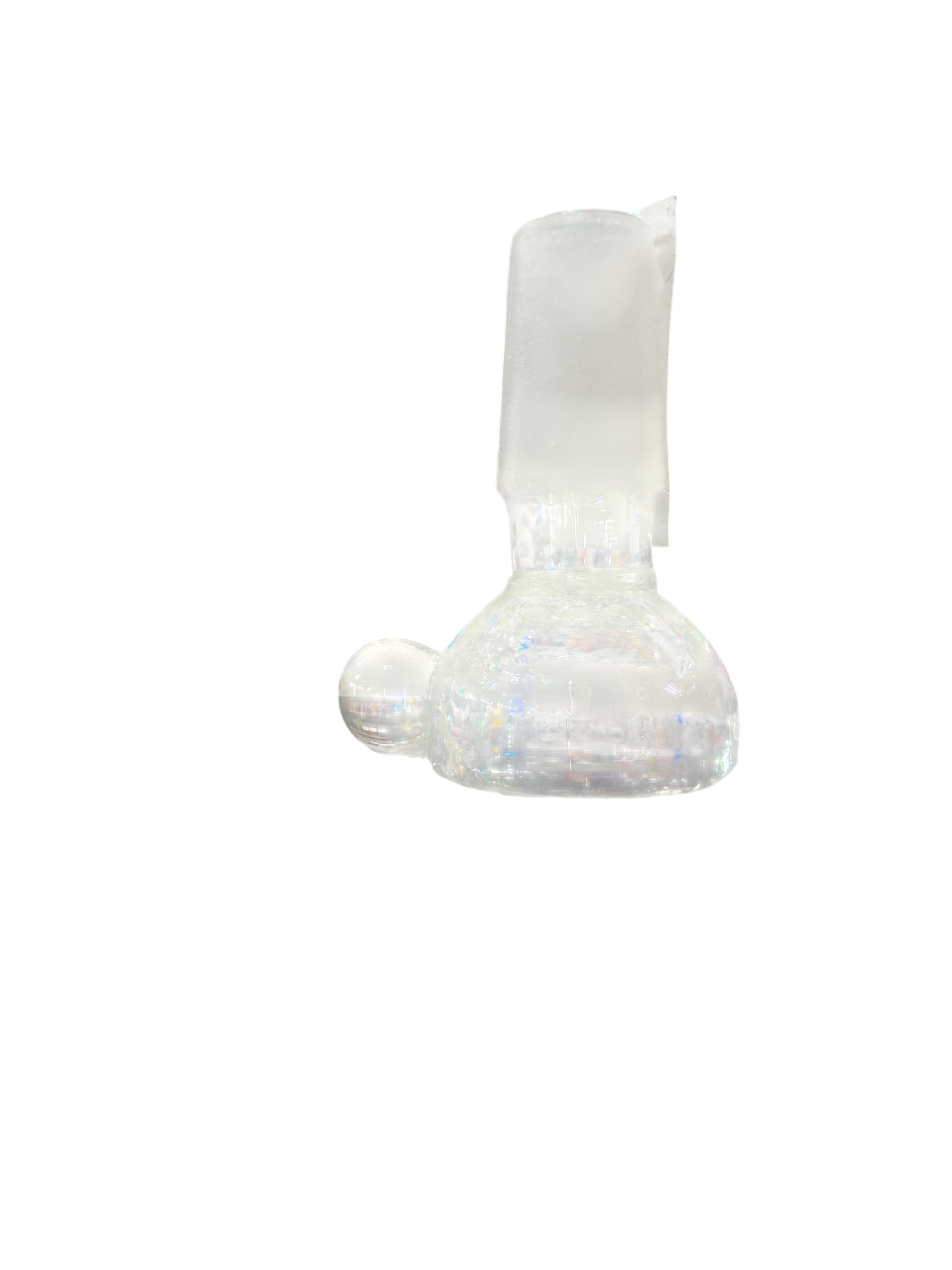 FUNNEL BOWL 14mm MALE W/MARBLE 10/pk CLEA