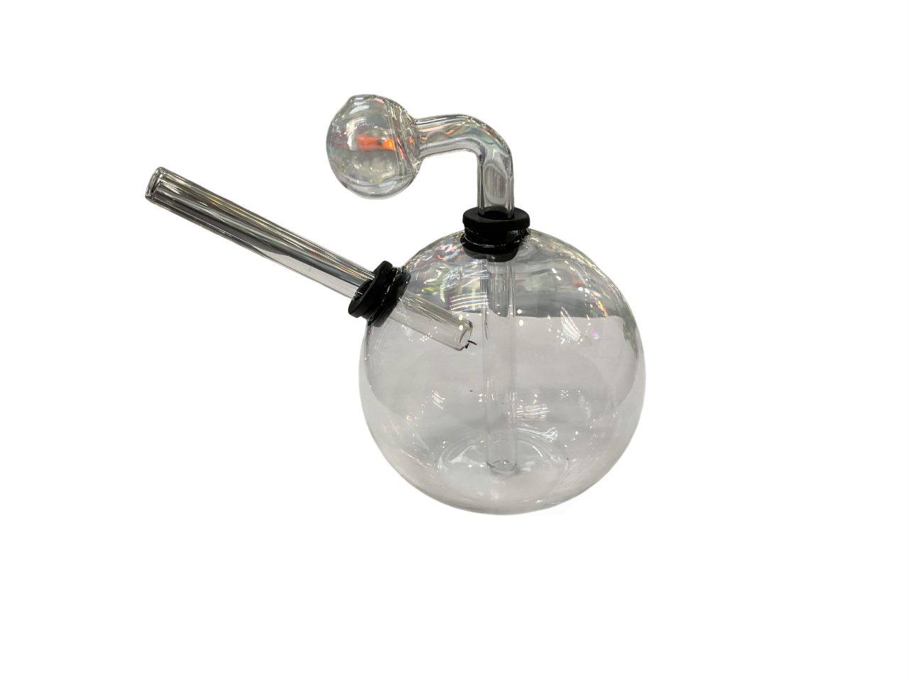 AGOB12 OIL BURNER WATERPIPE 5" GLOBE CLEAR