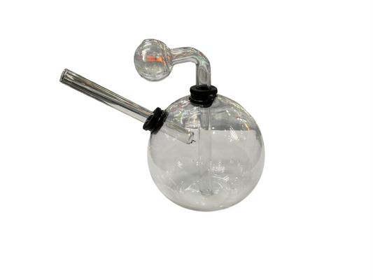 AGOB12 OIL BURNER WATERPIPE 5" GLOBE CLEAR