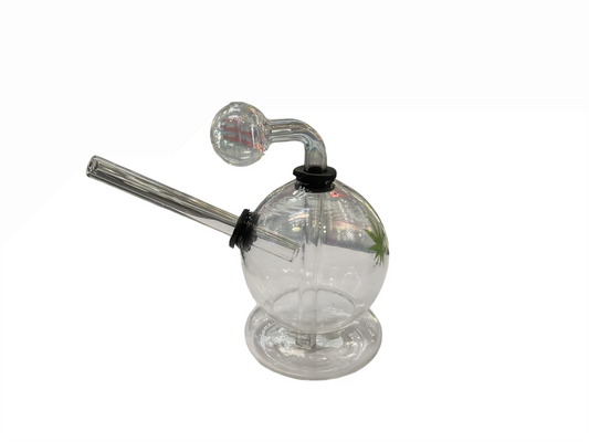 AGOB12 OIL BURNER WATERPIPE 4" GLOBE W/DECAL DESIGN (RHSP-12)