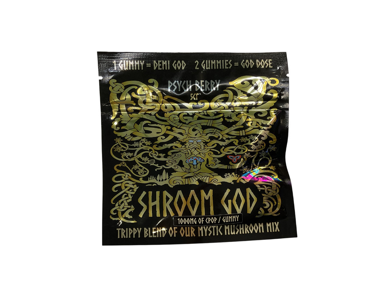 SHROOM GOD PSYCH BERRY GUMMIES 1000MG 5CT