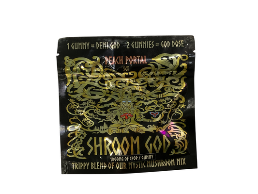 SHROOM GOD PEACH PORTAL GUMMIES 1000MG 5CT