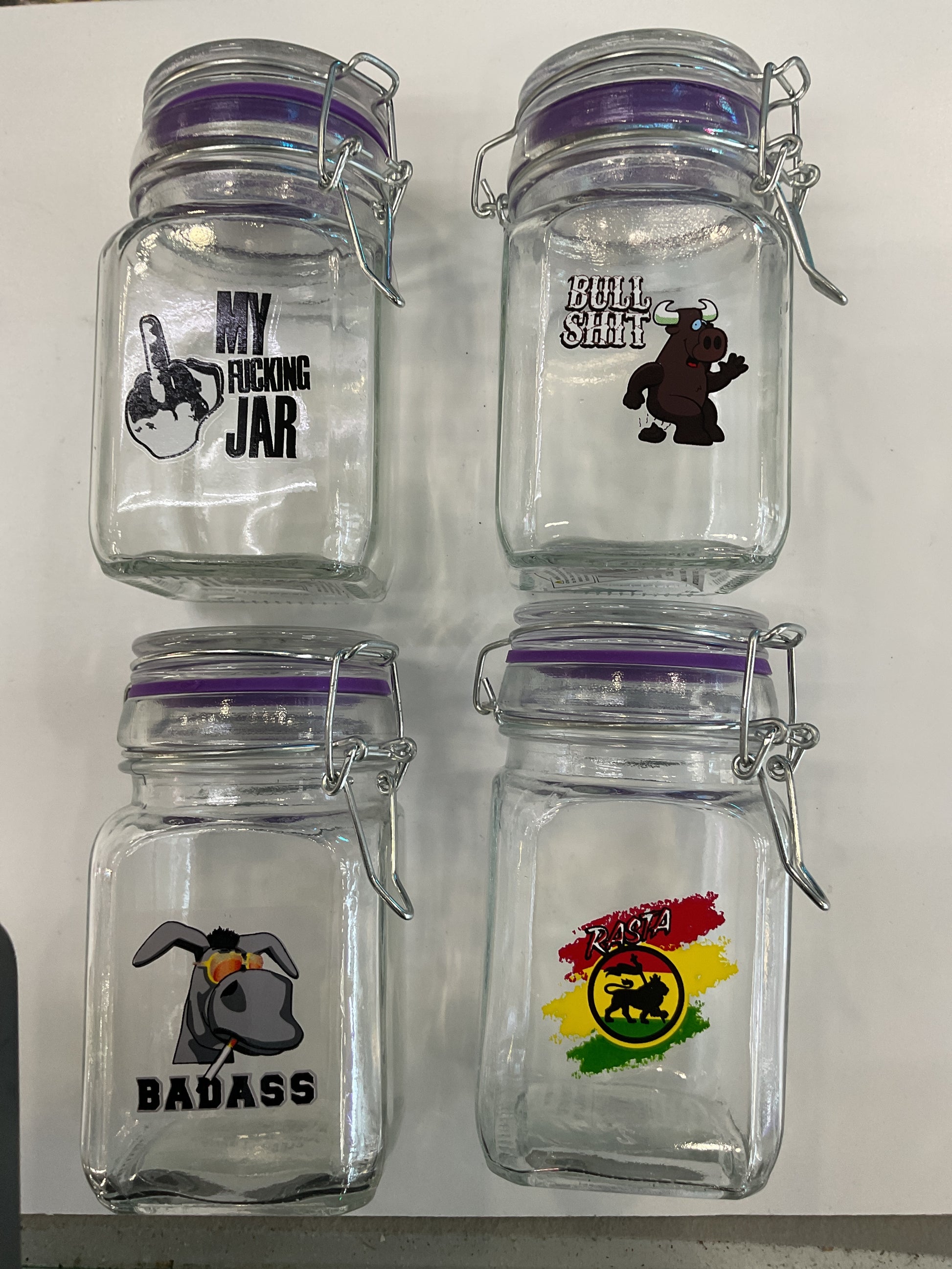 MEDIUM GLASS JARS