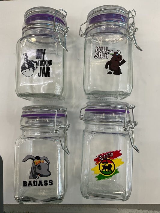 MEDIUM GLASS JARS