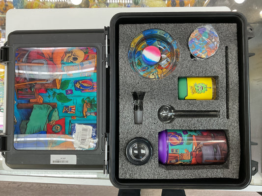 SMOKING GIFT KIT JUICE WATERPIPE + MIIN LIGHTER (SMOKEBUDDY) DESIGN # 2 YP-TZ-SMOKING GIFT KIT JUICE WATERPIPE +TORCH LIGHTER