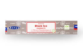 SATYA BLACK ICE  INCENSE 15g BLACK ICE/LAVENDER/SANDALWOOD