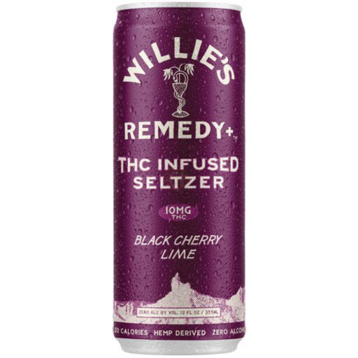 WILLIES REMEDY 10 MG THC SELTZER BLACK CHERRY LIME