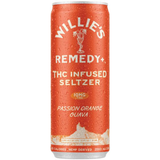 WILLIES REMEDY 10 MG THC SELTZER PASSION ORANGE GUAVA
