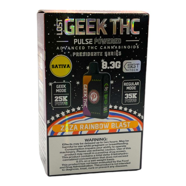 Geek THC Pulse 8.3G Disposable Vape (Rainbow Zaza Blast)