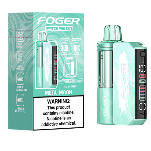 FOGER SWITCH PRO 30000 Puffs DISPOSABLE Kit 5/Pk TxC META MOON