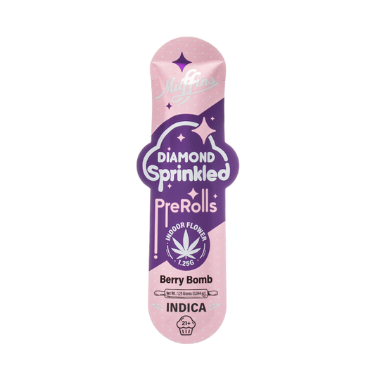 MUFFINS DIAMOND SPRINKLED PREE ROLLS BERRY BOMB  INDICA