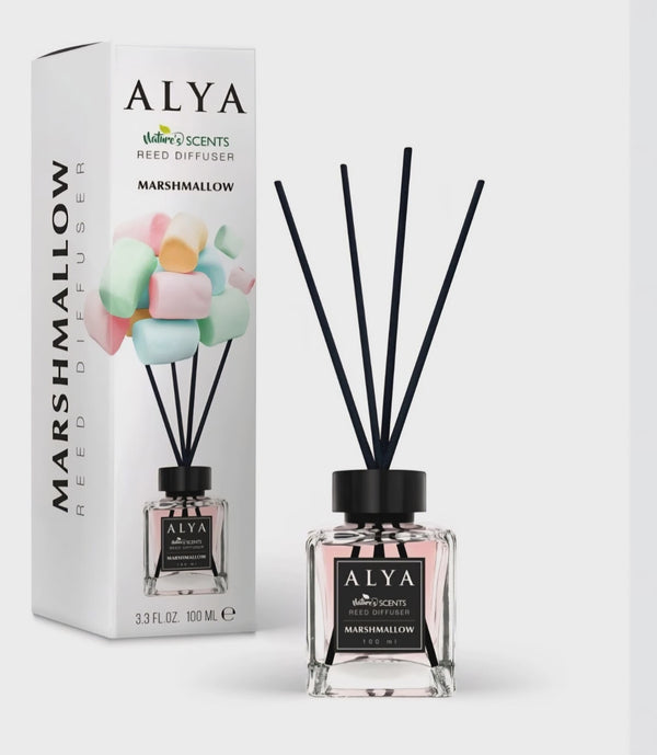 ALYA NATURE'S SCENTS REED DIFFUSER 3.4FL  M100ML 30ct/DISPLAY ASSORTED