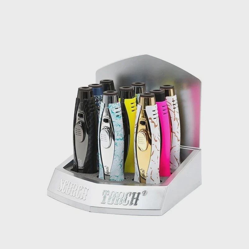 SCORCH TORCH JET TORCH METAL FINISH & DESIGNS 9PC/DISPLAY 61688