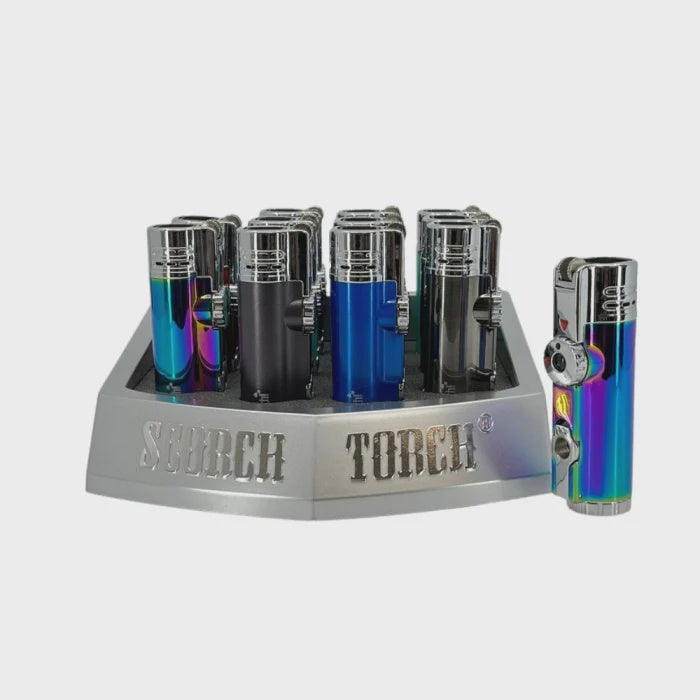 SCORCH TORCH TURBO STRAIGHT UP SHOOTER W/ CIGAR PUNCH 12ct/DISPLAY (61637-1)