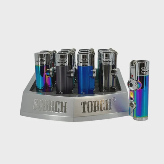 SCORCH TORCH TURBO STRAIGHT UP SHOOTER W/ CIGAR PUNCH 12ct/DISPLAY (61637-1)