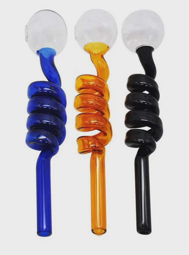 AGOB5 WATERPIPE OIL BURNER 5" SWIRL ASST COLORB(RHSP-05)