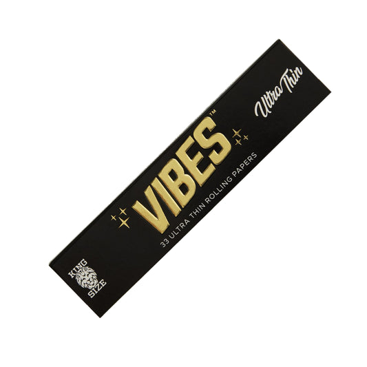 Vibes Black Rolling Papers Ultra Thin 1 1/4 size