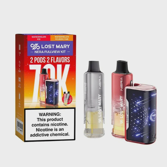LOST MARY 2 PODS 2 FLAVORS WATERMELON ICE & WATERMELON FCUKING FAB