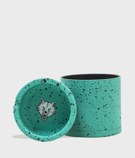 WULF GRINDER 4pt 65mm TEAL BLACK SPLATTER