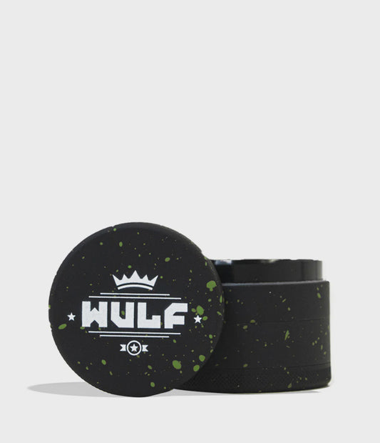 WULF GRINDER 4pt 65mm BLACK GREEN SPLATTER